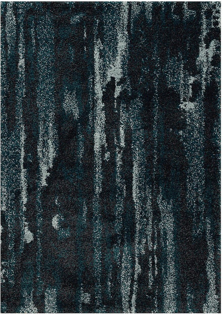 Koberec Softness near black/peacock blue 120x170cm