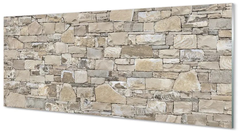 Sklenený obklad do kuchyne Kamenná múr wall 100x50 cm