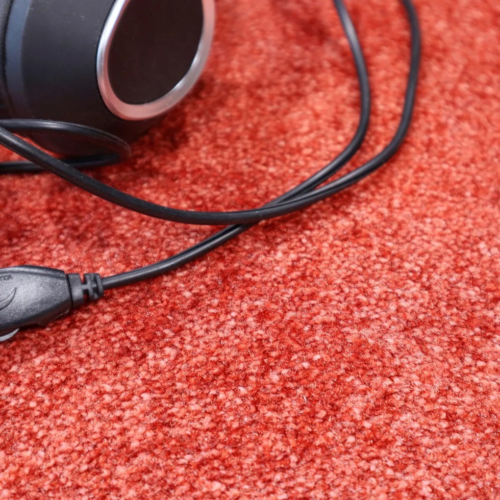 Metrážny koberec Serenade 316, na mieru, šíře 4m, oranžová, filc, obývacia izba, ITC