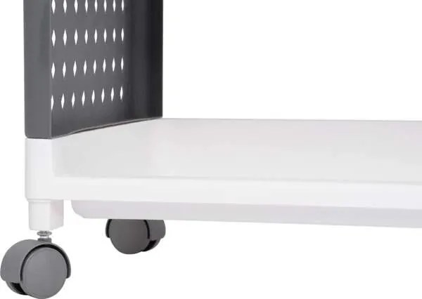 Regál na kolieskach plastový 4 police