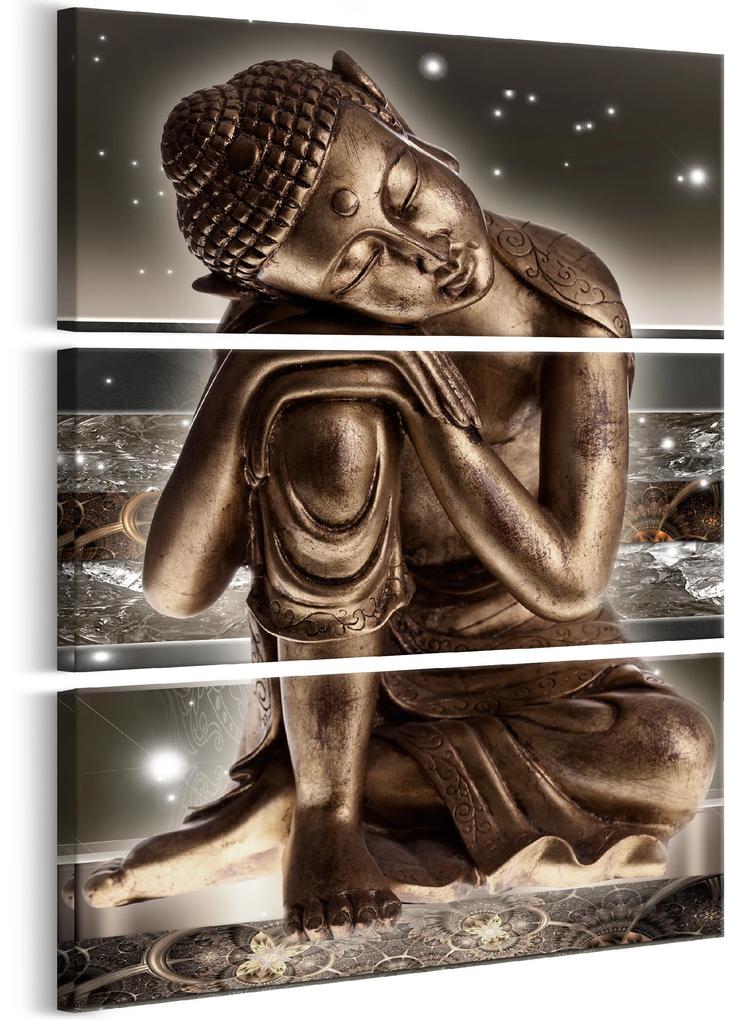 Artgeist Obraz - Buddha at Night Veľkosť: 60x90, Verzia: Na talianskom plátne