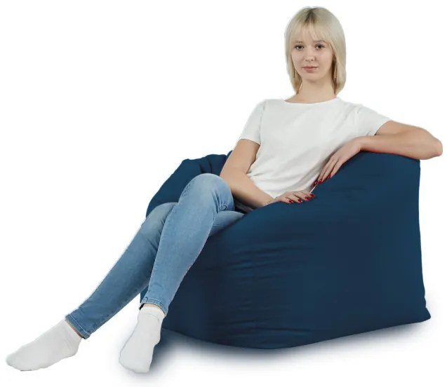 Sedací vak AMALFI plyš granátovy