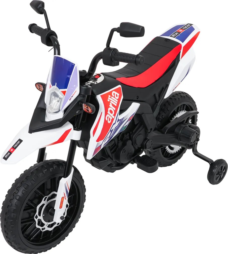 Ramiz Detský motocykel Aprilia RX biely