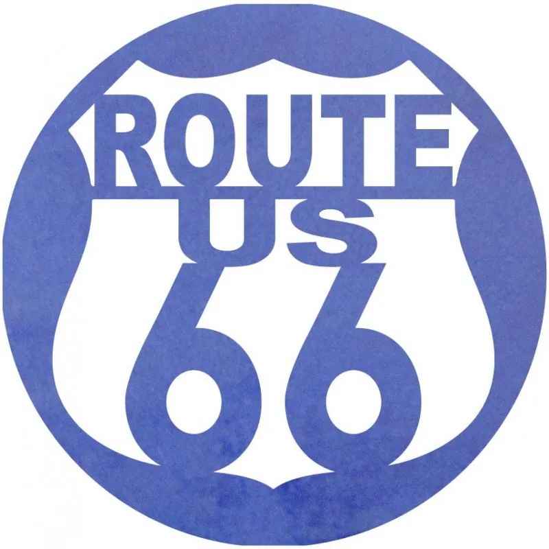 Drevený znak Route 66 – Dekorácia do interiéru | SENTOP PR0411