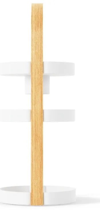 Drevený kúpeľňový organizér v bielo-prírodnej farbe Bellwood - Umbra