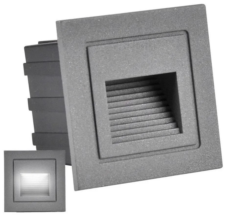 LED Vonkajšie schodiskové svietidlo Q6 LED/3W/230V IP44