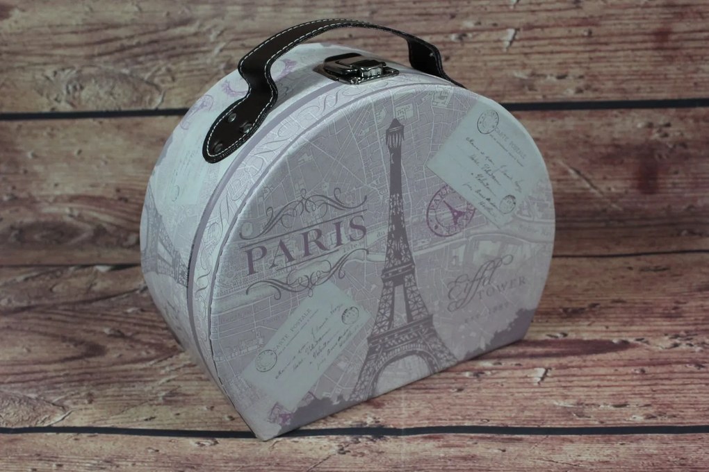 Ozdobný kufrík "PARIS" (21x10,5x17 cm)