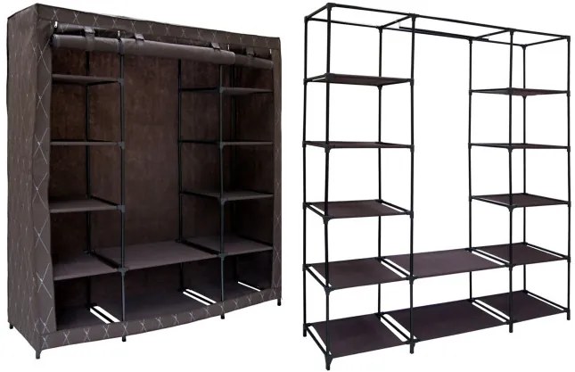 Šatníková skriňa KAJA MAXI VITTO hnedá