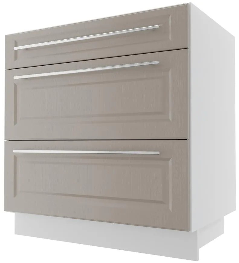 Kuchynská skrinka Emporium d3m/80 grey stone/kor.biela