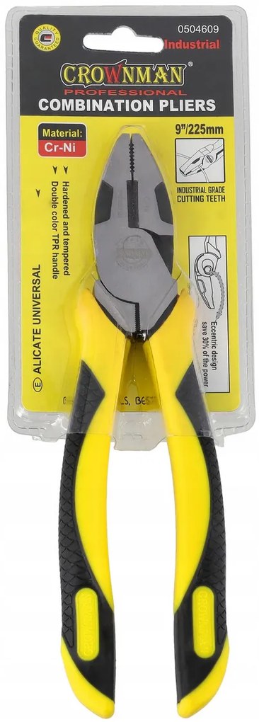 CROWNMAN Kombinované kliešte 22,5 cm