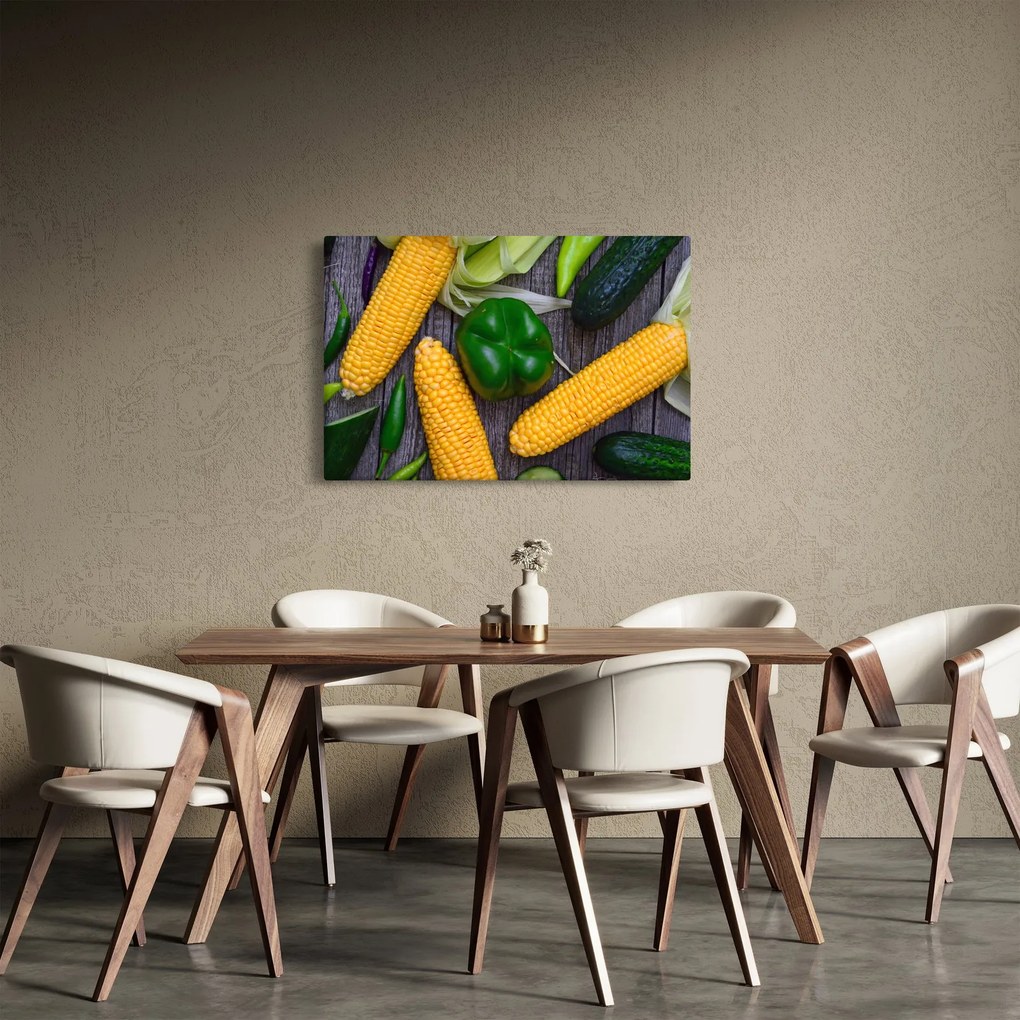 Obraz zeleniny (90x60 cm)