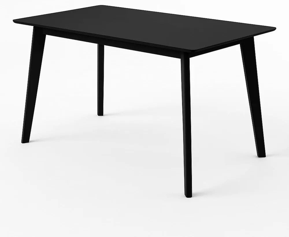 Jedálenský stôl s čiernou doskou 70x120 cm Vojens – House Nordic
