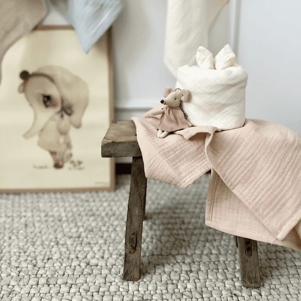 Mušelínová plienka z organickej bavlny marhuľa 70x70 cm