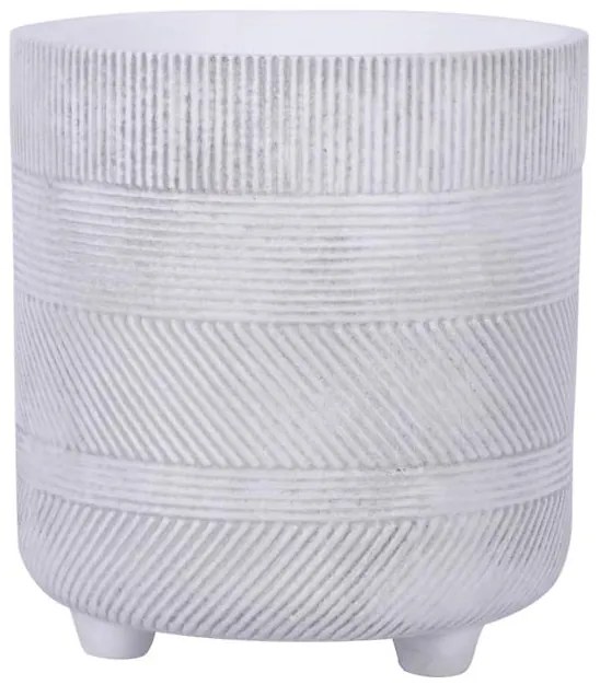 Kvetináč LC5006 biela 19,5x21 cm