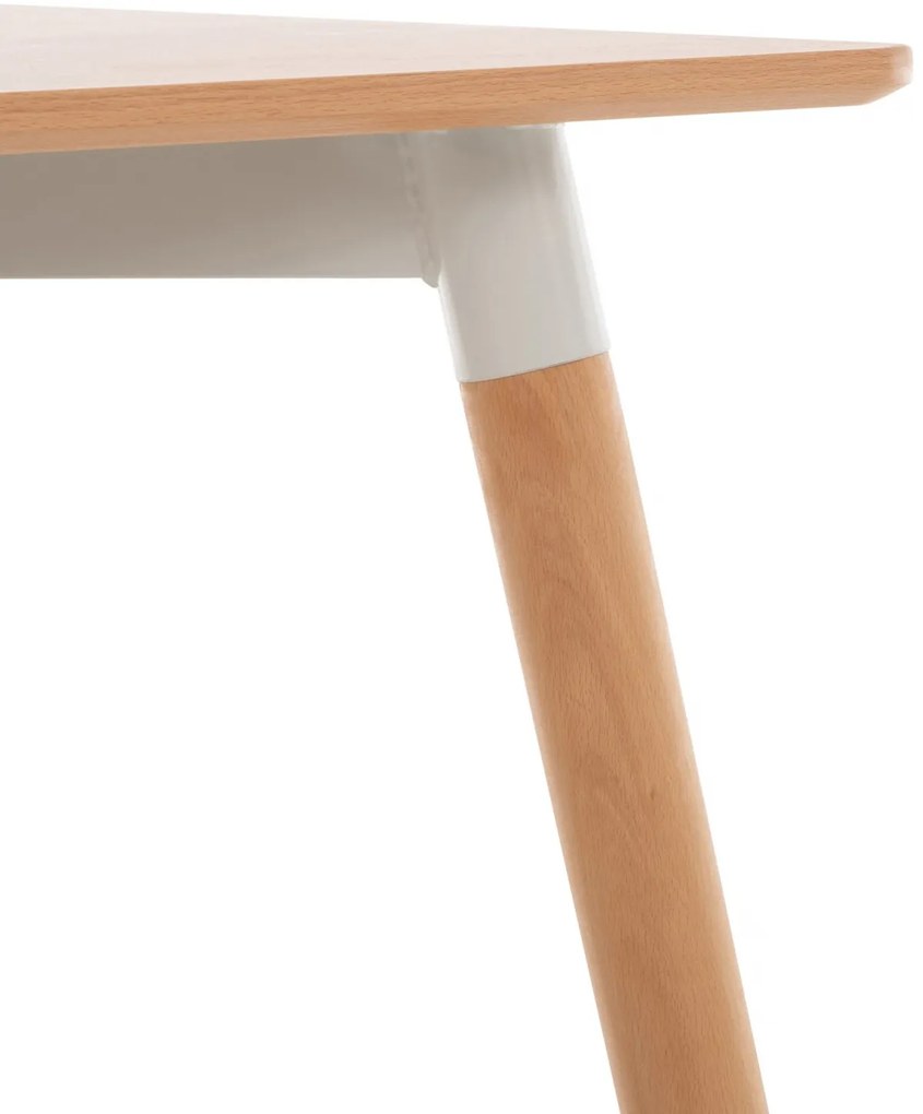 Stôl drevený Viborg 80 natura - v75 x 80 x 80 cm