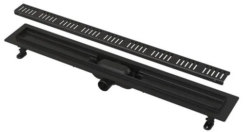 Sprchový žľab Alca 65 cm čierna mat APZ10BLACK-650M