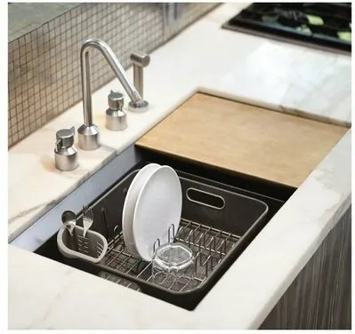 Simplehuman Odkvapkávač na riad Compact, sivá