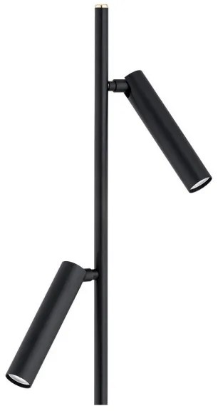 Argon 7082 - Stojacia lampa TORRE 2xG9/6W/230V čierna