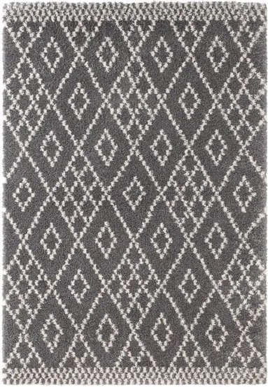 Tmavosivý koberec Mint Rugs Ornament, 80 × 150 cm