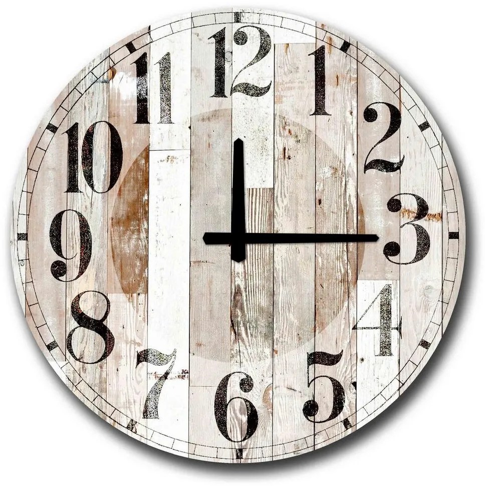 Nástenné hodiny 50 cm 1xAA hnedá