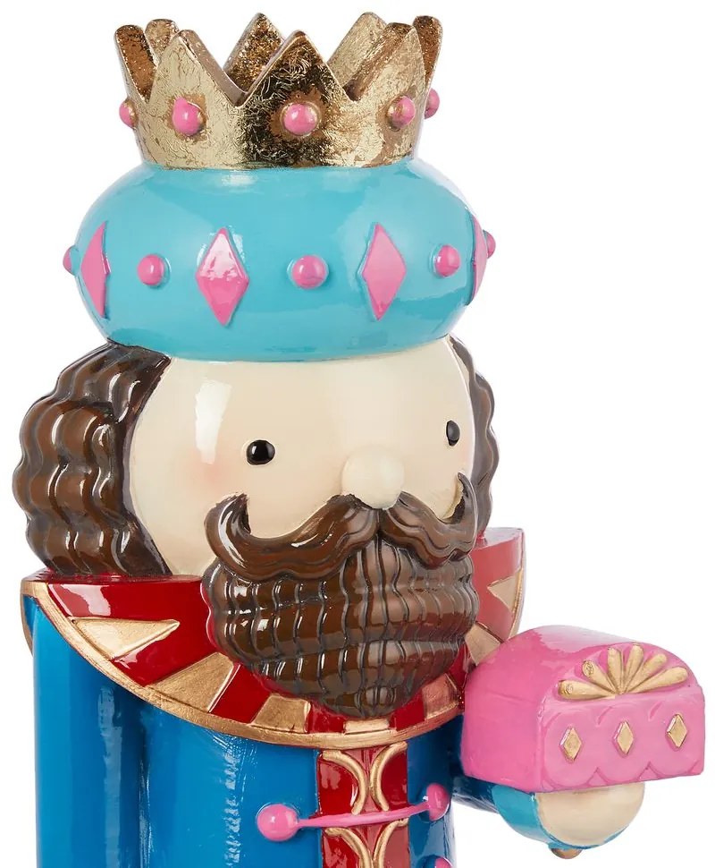 X-MAS Soška kráľa Kašpara 20 cm - modrá