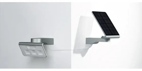 STEINEL 671006 - Solárny senzorový LED-reflektor XSolar L-S 0,5W/LED biela IP44
