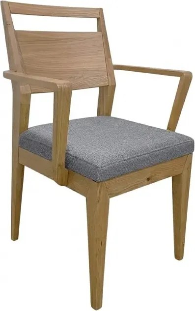 Moderná jedálenská stolička EV s pod-rúčkami a textilným sedákom, 57x55x90 cm Urban 05