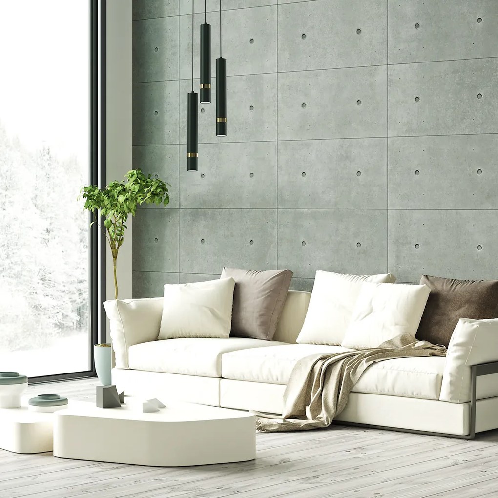 Závesné svietidlo Joker, 3x zlaté/zelené kovové tienidlo, b, o