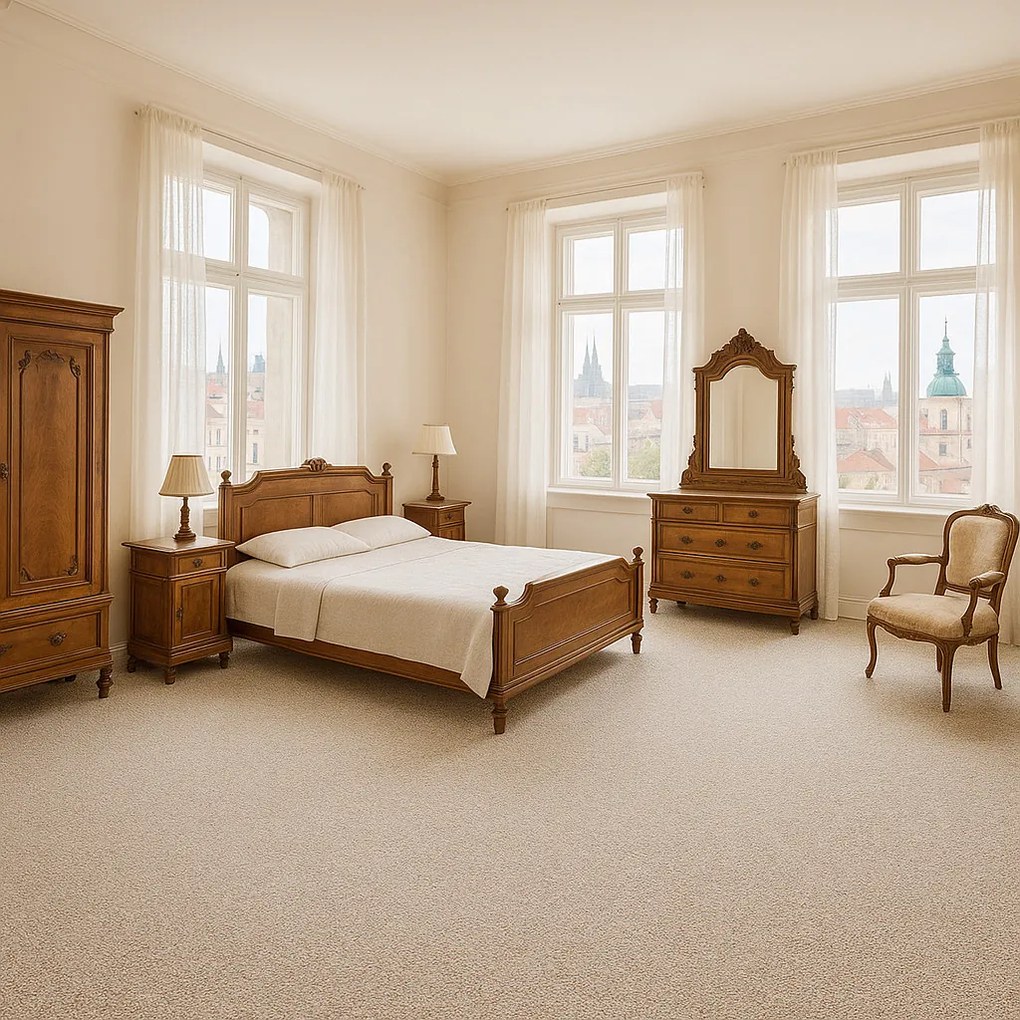 Lano, Metrážny koberec Malmo 2511, na mieru, šíře 4m,5m, šedá, filc, obývacia izba