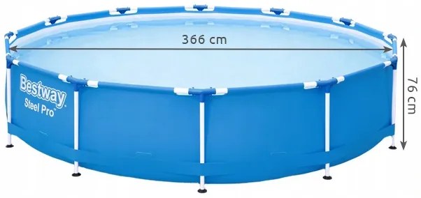 BESTWAY 56706 Steel Pre Frame 366 x 76 cm