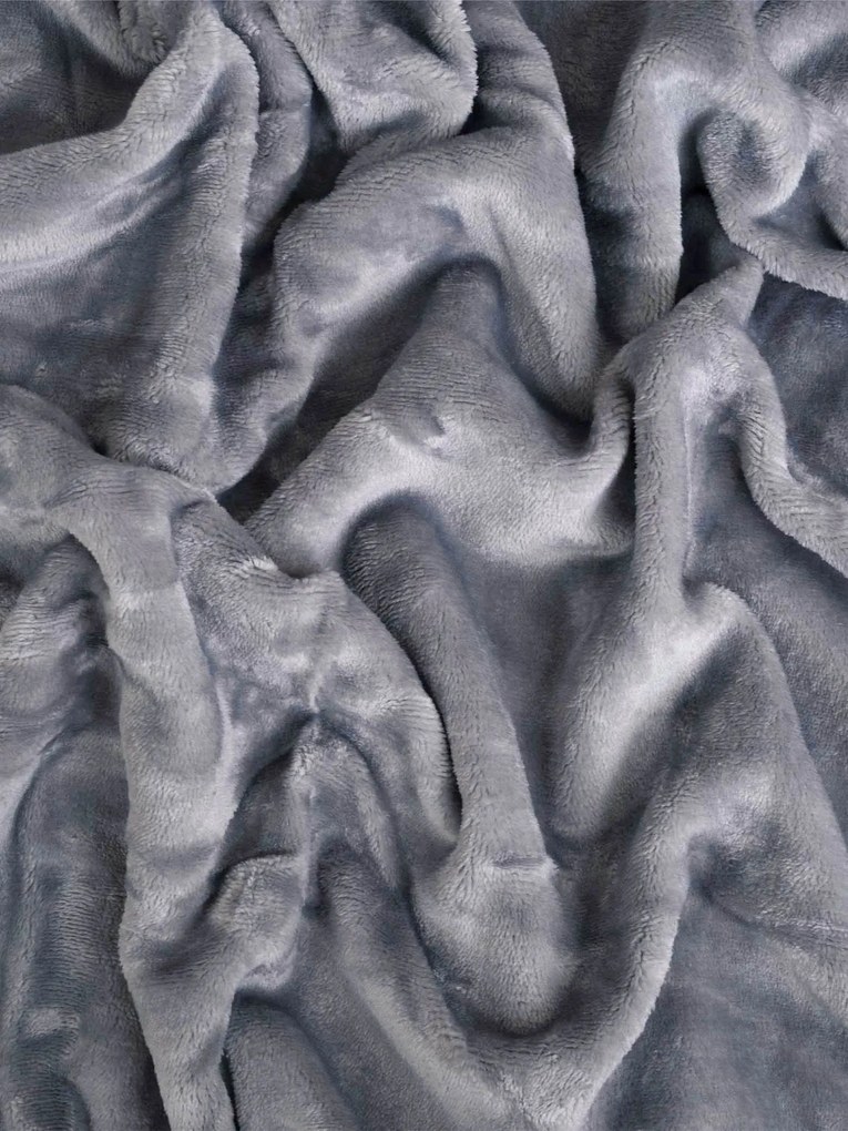 Obliečka na vankúš mikroplyš 40 × 60 cm – Laura tmavosivá