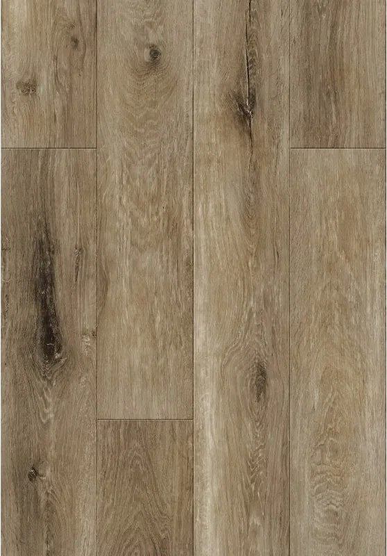 Mexen Clermont vzorová vzorka SPC vinylových panelov 6,5 mm, podložka IXPE 1,5 mm, 4 V-drážka, Dub - F1053-S