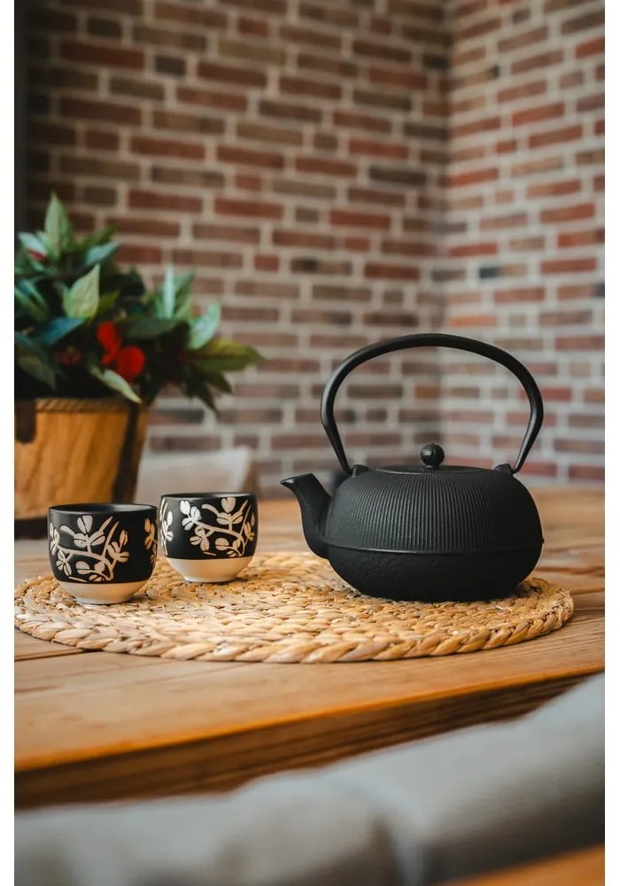 Čierna porcelánovo-liatinová čajová súprava Sichuan – Bredemeijer