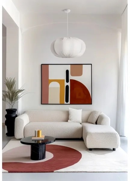 Závesný luster CAFEE 1×E27, max. 40 W, 230 V, Ø 52 cm, biela