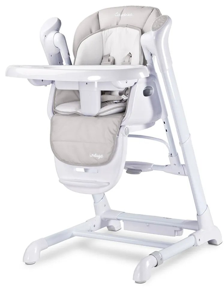 Detská jedálenská stolička 2v1 Caretero Indigo light grey