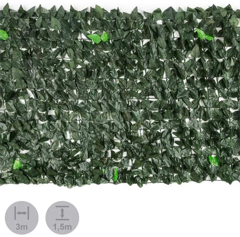 Blumfeldt Fency Dark Leaf, zástena, ochrana pred pozorovaním, ochrana pred vetrom, 300 x 150 cm, buk, tmavozelená