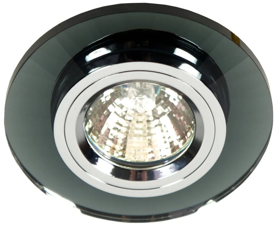 CLX Stropné moderné podhľadové osvetlenie GREGORY, 1xMR16, 50W, 9,4cm, okrúhle, čierne