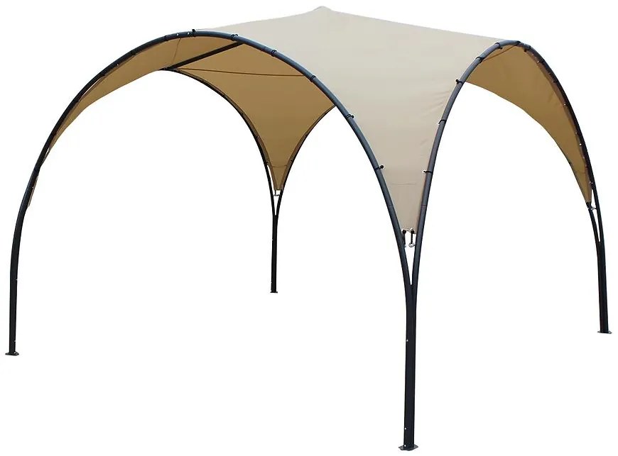 Záhradný pavilón 3,3x3,3 m béžová