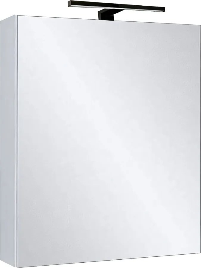 Comodo Zrkadlová skrinka Ticino 50 ZS LED-B s osvetlením Any LED 30 B, čierna