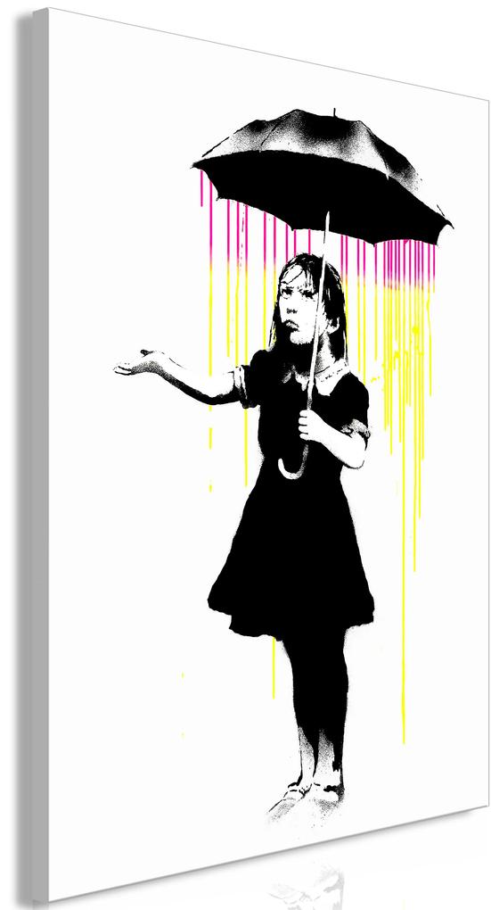 Artgeist Obraz - Girl with Umbrella (1 Part) Vertical Veľkosť: 80x120, Verzia: Premium Print