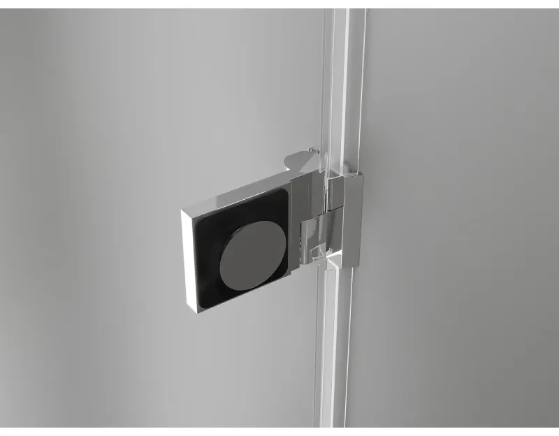 Mexen Lunar-B Duo, výklopný sprchový kút 90 x 90 cm, 8mm číre sklo, chrómový profil, 832-090L-090P-01-00