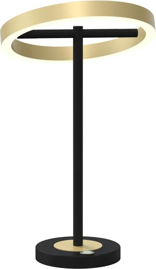 Wofi 8016-104 - LED Dotyková stmievateľná lampa BREST LED/10,5W/230V čierna/zlatá