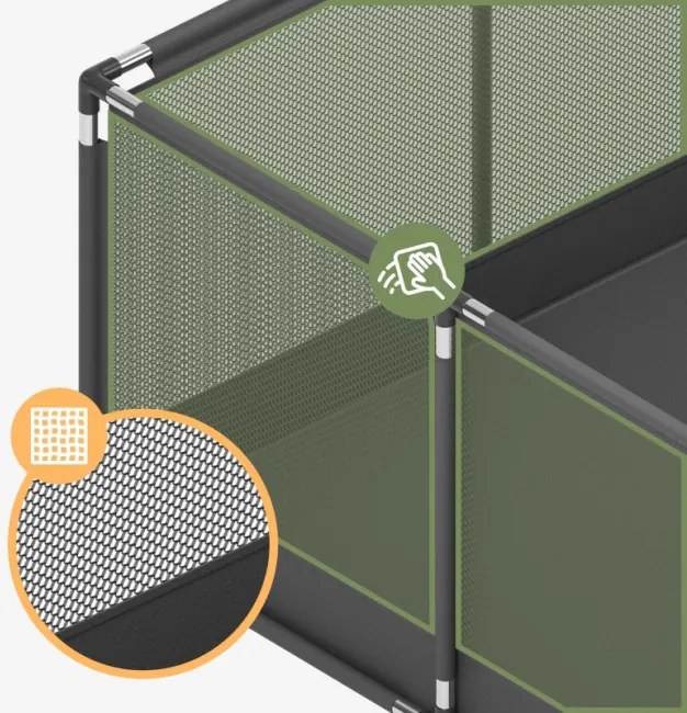 Detská ohrádka Cozy 28 grafitová