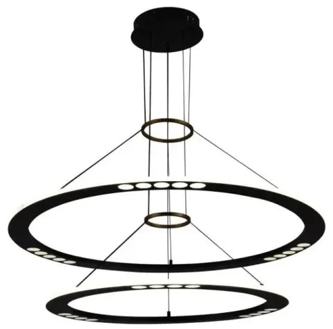 LED Stmievateľný luster na lanku LED/90W/230V 3000-6500K + diaľkové ovládanie