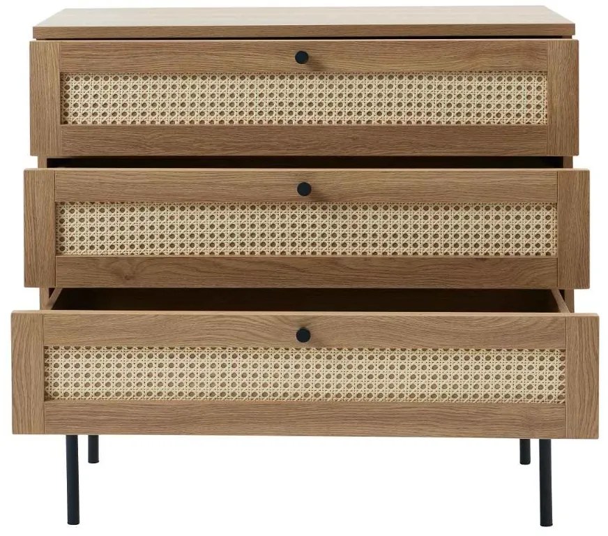 Dizajnová komoda Lakshmana 80 cm prírodný dub
