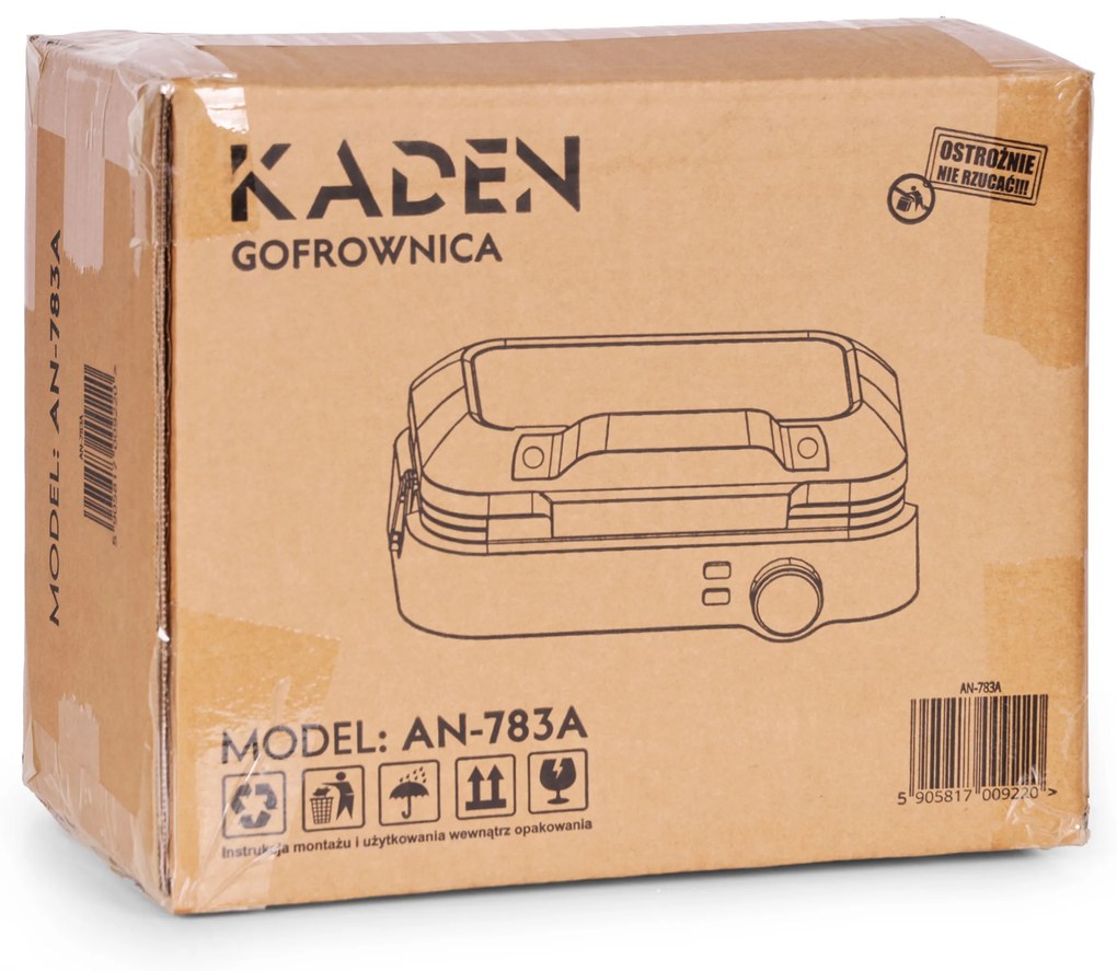 KADEN Elektrický vaflovač s reguláciou teploty 1200 W KADEN