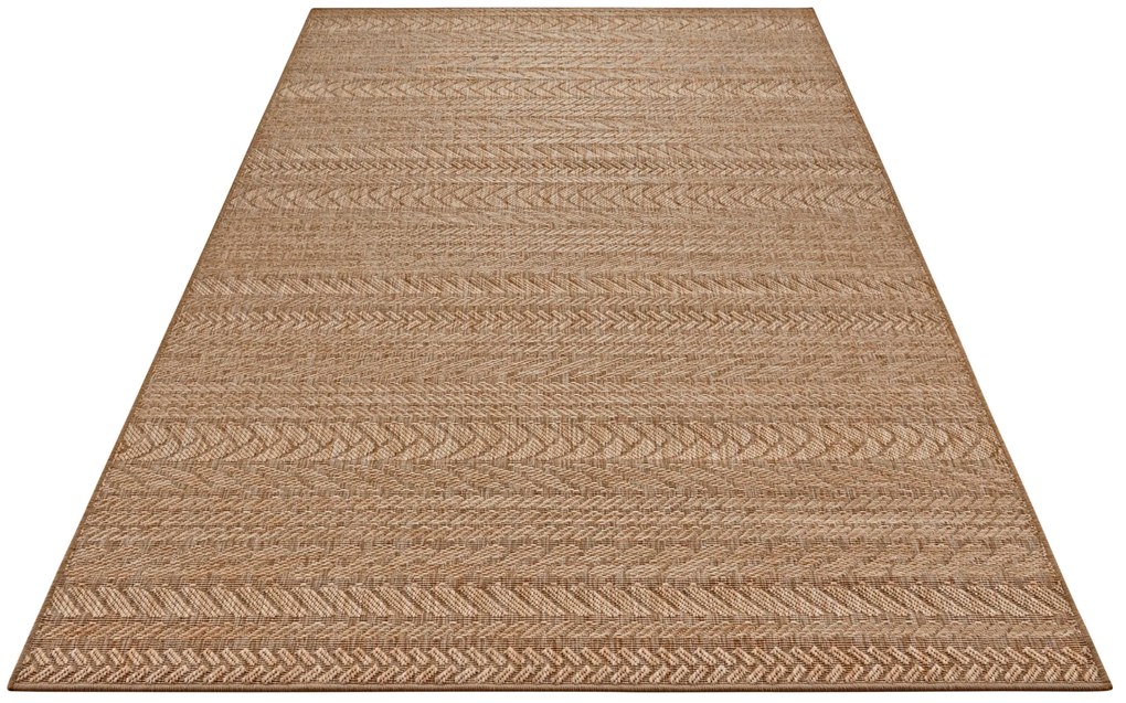 Kusový koberec Forest 103995 Beige / Brown – na von aj na doma, 120x170, béžová, chodba / predsieň, Hanse Home