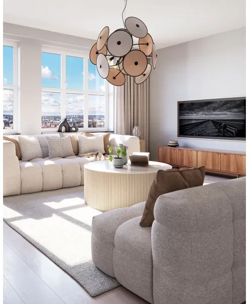 ByRydens 4202290-4002 - Závesný luster na lankách CAPPELLO 4xE14/5W/230V