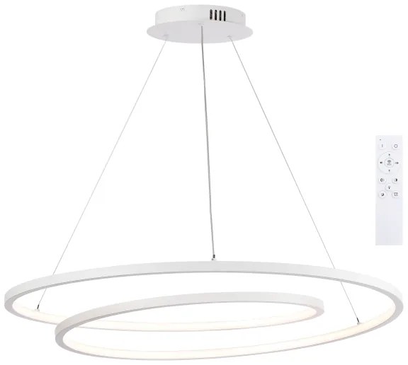 Brilagi-LED Stmievateľný luster na lanku TWISTER LED/105W/230V pr. 100 cm biela+DO