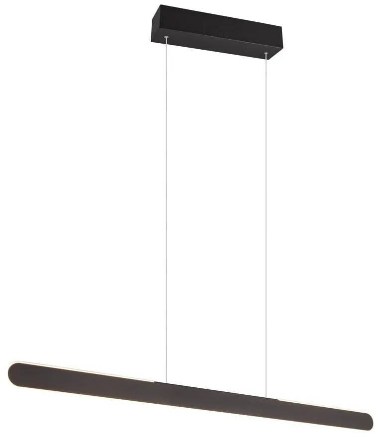 Čierne LED závesné svietidlo Helios - Trio